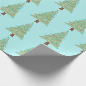 Minimale kerstboom cadeaupapier (Hoek)