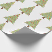 Minimale kerstboom cadeaupapier (Hoek)