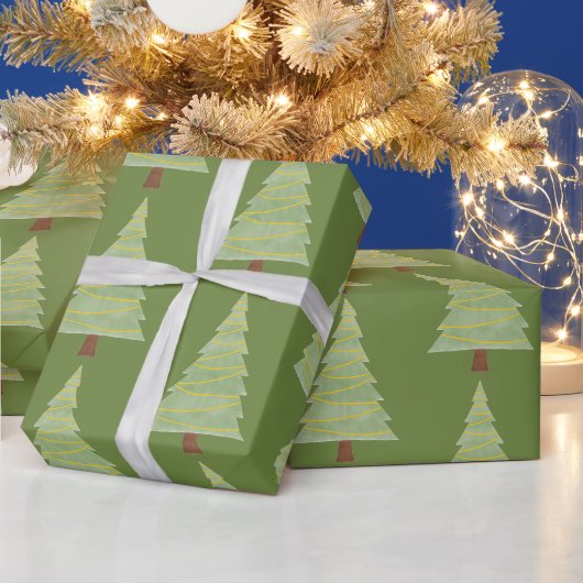 Minimale kerstboom cadeaupapier (Feestdagen)