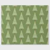 Minimale kerstboom cadeaupapier (Vlak)