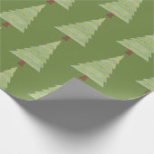 Minimale kerstboom cadeaupapier (Hoek)