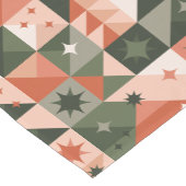 Minimale kerstboom en sterren geometrie korte tafelloper (Hoek)