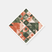 Minimale kerstboom en sterren geometrie servet (Hoek)