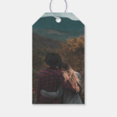 Minimale kerstboom foto cadeau Labels Cadeaulabel (Achterkant)