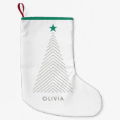 Minimale kerstboom | Green Star Scandi Kleine Kerstsok (Voorkant)