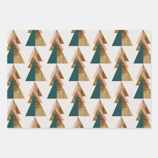 Minimale kerstboom inpakpapier vel (Voorkant)