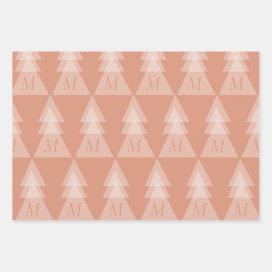 Minimale kerstboom inpakpapier vel (Voorkant 2)