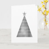 Minimale kerstboom kaart (Gele Bloem)