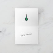 Minimale kerstboom kaart (Binnen)