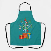 Minimale kerstboom met Cadeaus Schort (Voorkant)