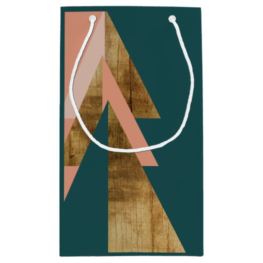 Minimale kerstboom met cadeautas (Achterkant)