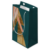 Minimale kerstboom met cadeautas (Voorkant Gekanteld)