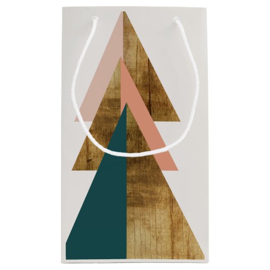 Minimale kerstboom met cadeautas (Achterkant)