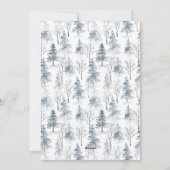 Minimale kerstboom met elegante deer feestdagenkaart (Achterkant)