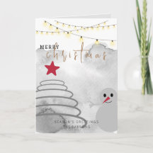 Minimale kerstboom | Red Star Snowman