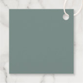 Minimale kerstboom | Sage Green Clean Simple Bedankjes Labels (Achterkant)