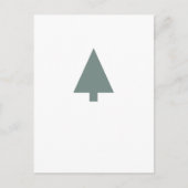 Minimale kerstboom | Sage Green Clean Simple Briefkaart (Voorkant)