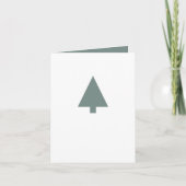 Minimale kerstboom | Sage Green Clean Simple Feestdagen Kaart (Voorkant)