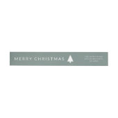 Minimale kerstboom | Sage Green Simple Address (Individueel)