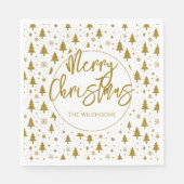 Minimale kerstboom servet (Voorkant)