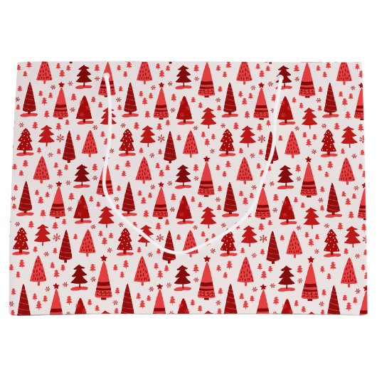 Minimale kerstboom voor kompassen groot cadeauzakje (Voorkant)