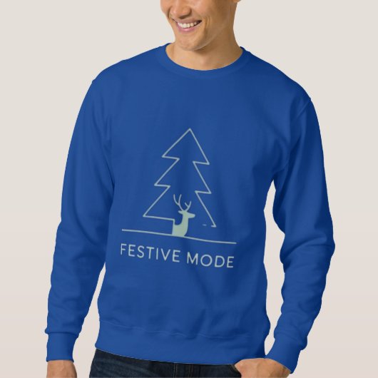 Minimale Kerstboom & Wintervakantie Trui (Voorkant)