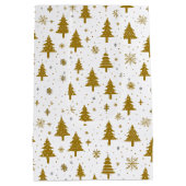 Minimale kerstboom wit goud medium cadeauzakje (Achterkant)