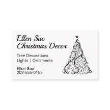 Minimale kerstboom zwart-wit