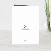 Minimale kerstboomfoto Lijst Echte Folie Feestdagenkaart (Achterkant)