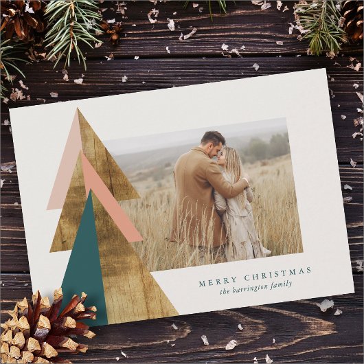 Minimale kerstboomkaart kaart