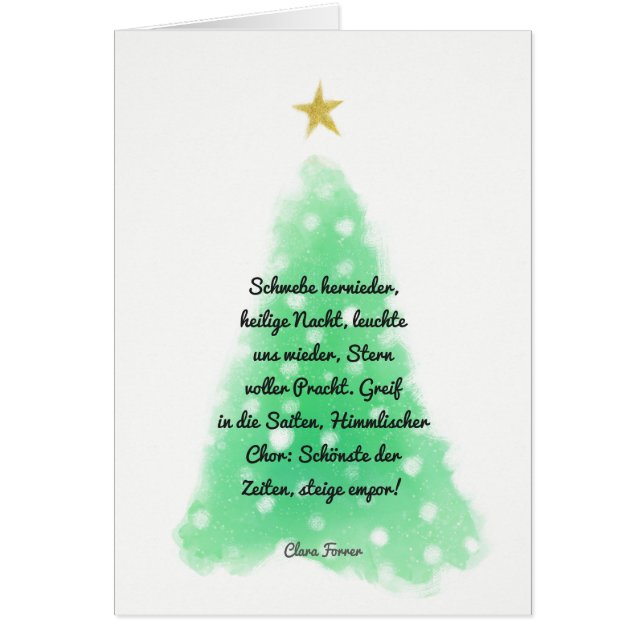 Minimale kerstboomKaarten (Voorkant)