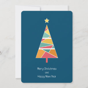 Minimale kerstboomkerstkaart