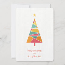 Minimale kerstboomkerstkaart