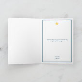 Minimale kerstboomkerstkaart bedankkaart (Binnen)