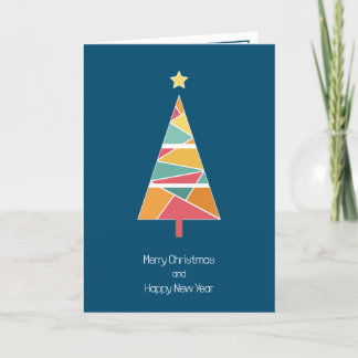 Minimale kerstboomkerstkaart bedankkaart
