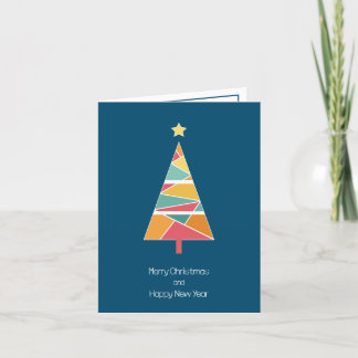 Minimale kerstboomkerstkaart bedankkaart