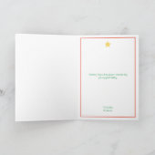 Minimale kerstboomkerstkaart bedankkaart (Binnen)