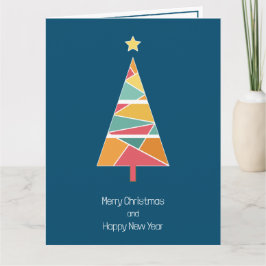 Minimale kerstboomkerstkaart kaart