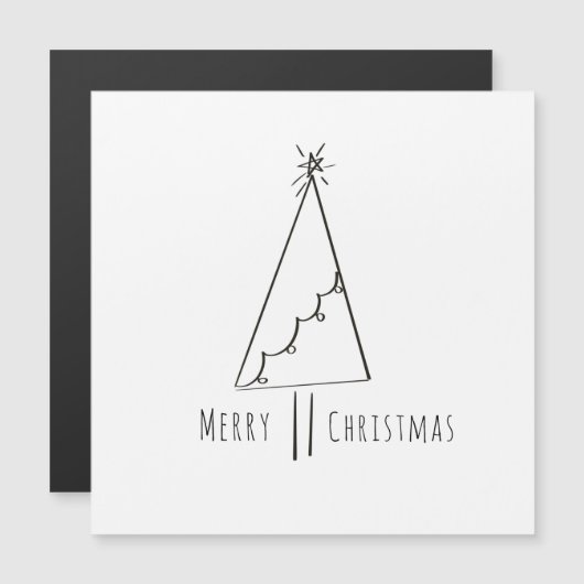 Minimale kerstboomkunst (Voorkant / Achterkant)