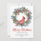 Minimale kerstcadeaugroet feestdagenkaart (Voorkant)