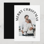 Minimale kerstdagen met moderne fotoArch (Voorkant / Achterkant)