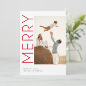 Minimale kerstfamilieforum feestdagenkaart (Staand voorkant)