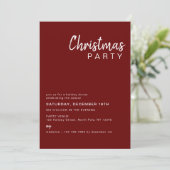 Minimale kerstfeestdag 2 voor de Rode Familie Kaart (Staand voorkant)