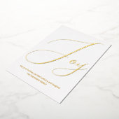 Minimale kerstfeestdag folie feestdagenkaart (Gedraaid)