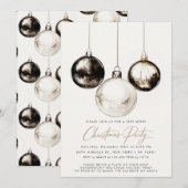 Minimale kerstfeestdag in zwart-wit kaart (Voorkant / Achterkant)