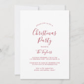 Minimale kerstfeestdag kaart (Voorkant)