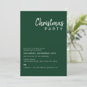 Minimale kerstfeestdag voor de groene familie kaart (Staand voorkant)