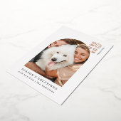 Minimale kerstfeestdag voor foto's roze roze kerst folie uitnodiging (Gedraaid)