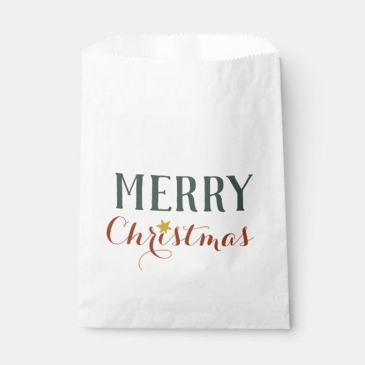 Minimale kerstfeestdag voor Merry Bedankzakje (Voorkant)