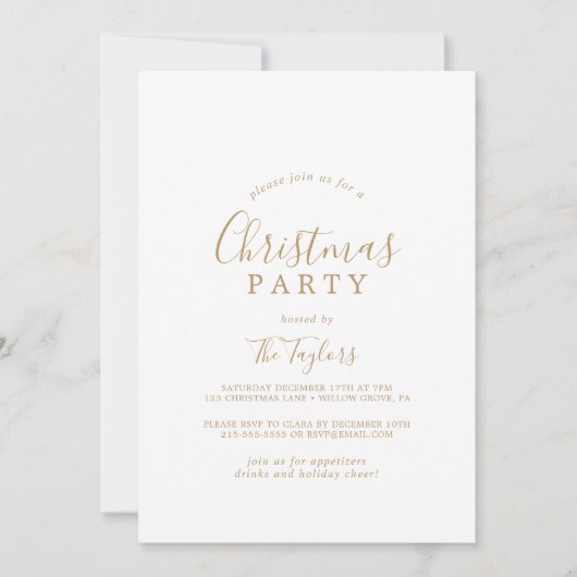 Minimale kerstfeestelijke feestdag kaart (Voorkant)